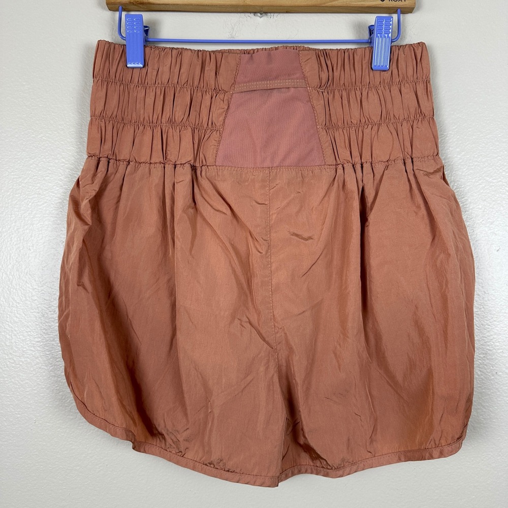 FP‎ Movement Women's L The Way Home Shorts Terracotta Smocked High Rise - Picture 2 of 8